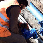 Travaux de canalisations d'eau