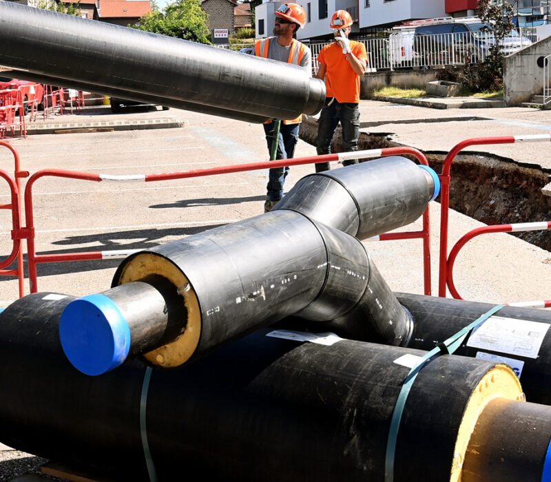 Travaux réseau de chaleur de Firminy