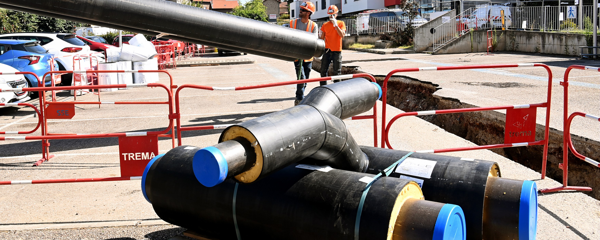 Travaux réseau de chaleur de Firminy