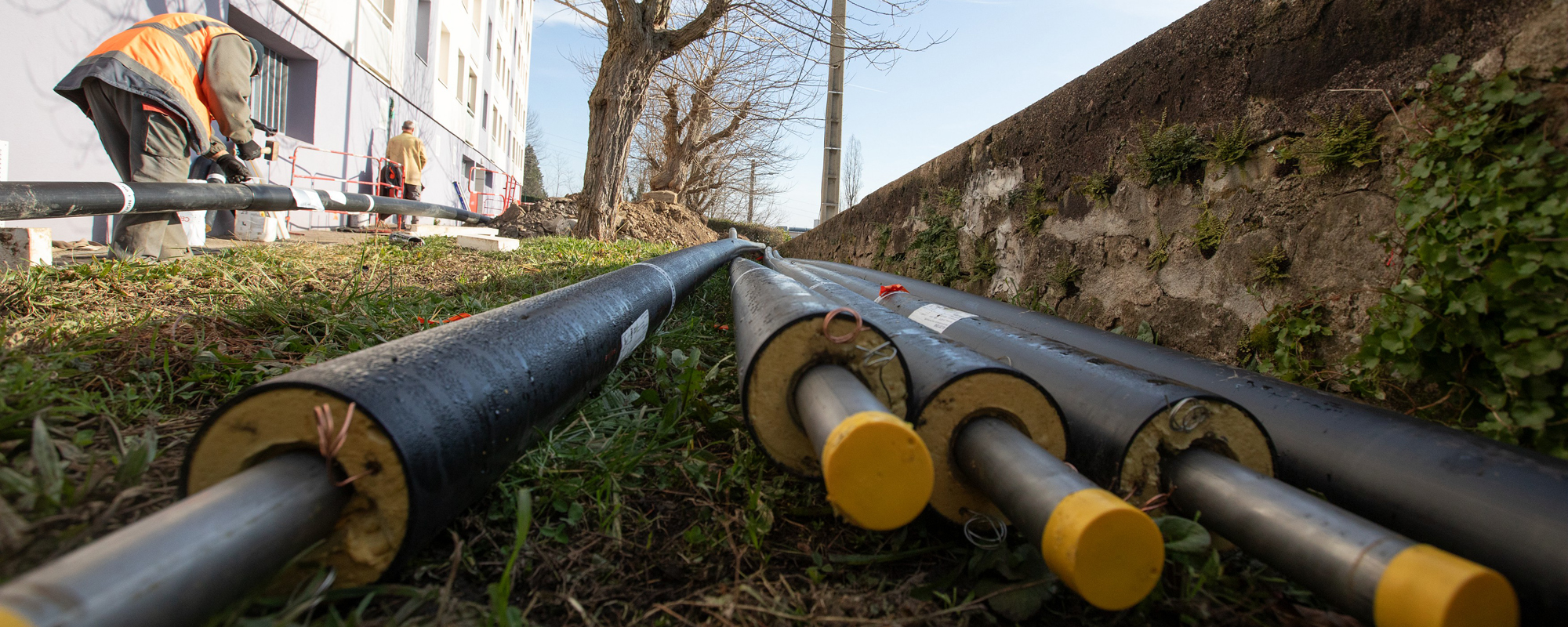 Travaux du réseau de chaleur de Saint-Jean-Bonnefonds