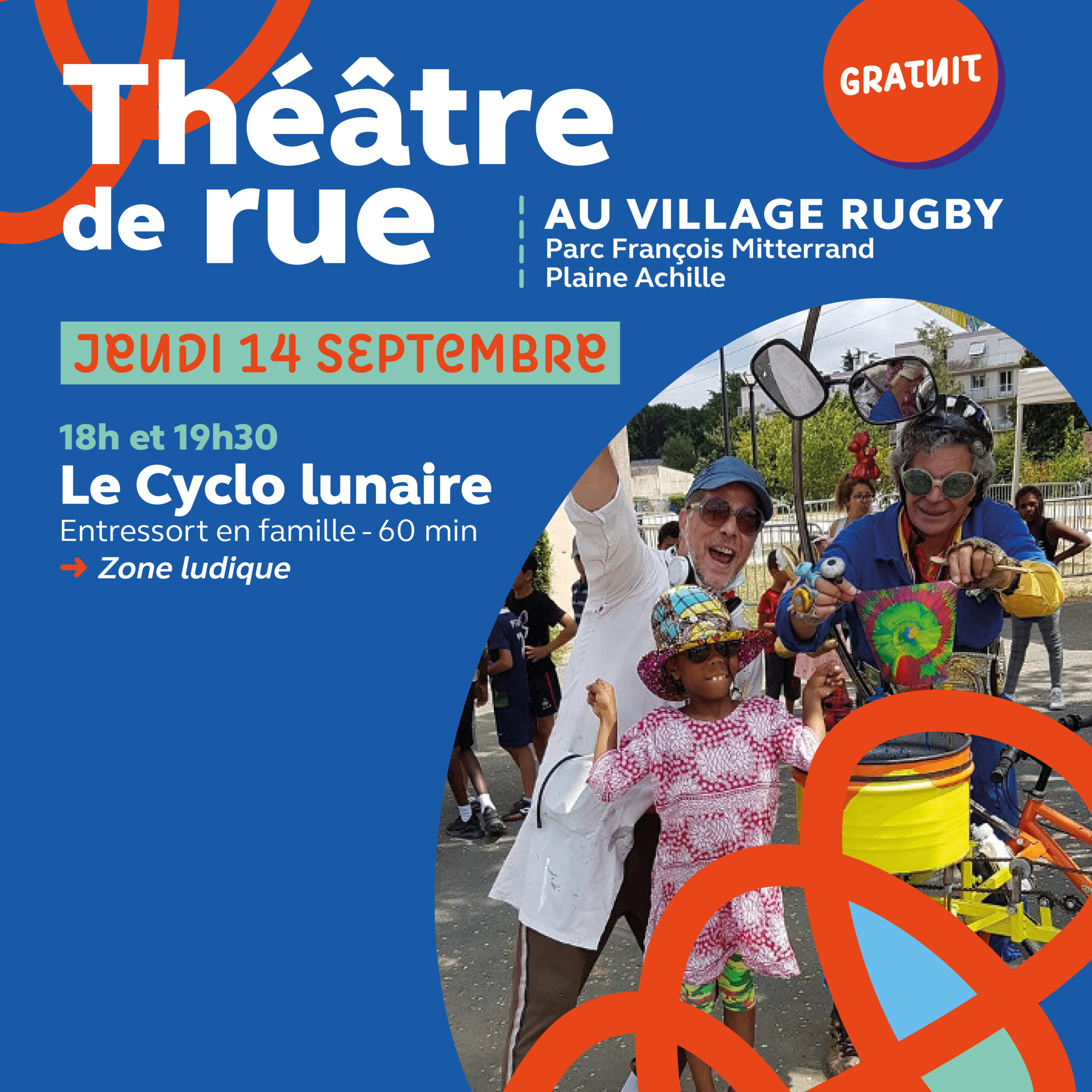 Théâtre de rue au Village Rugby de Saint-Étienne
