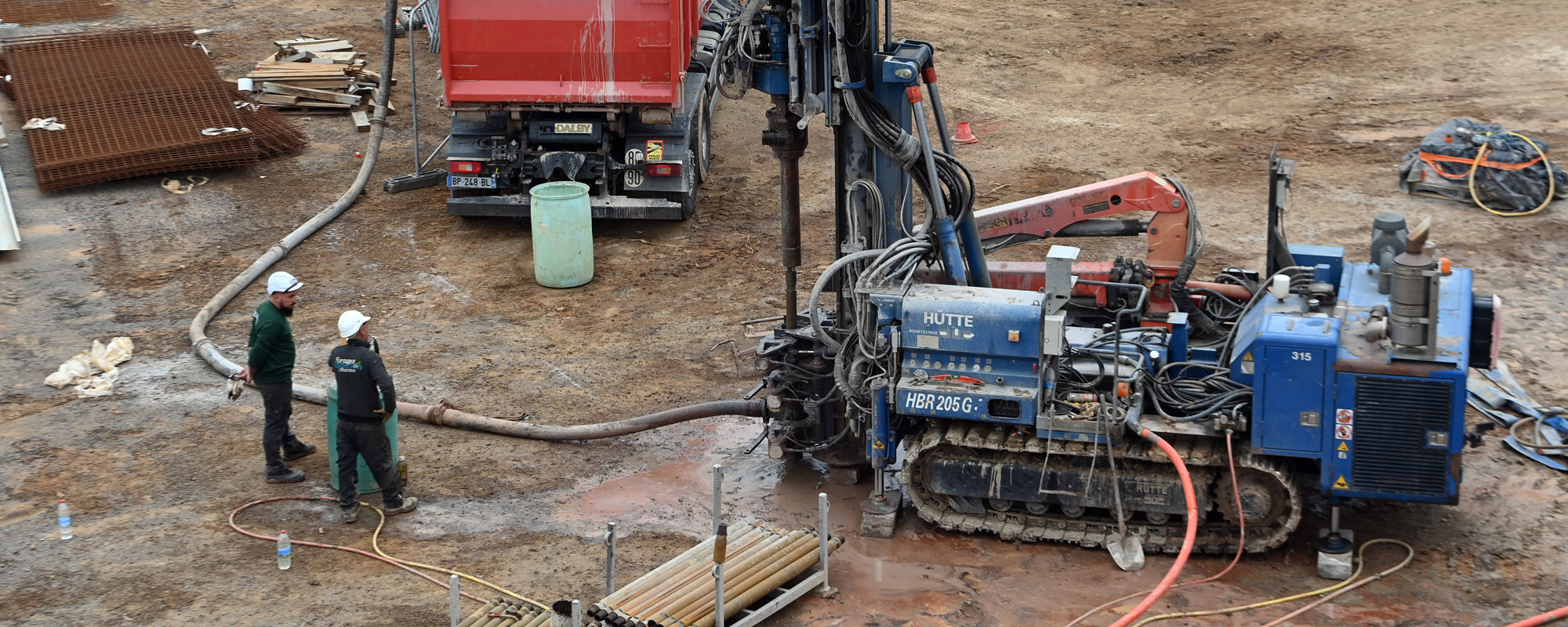 Travaux de géothermie