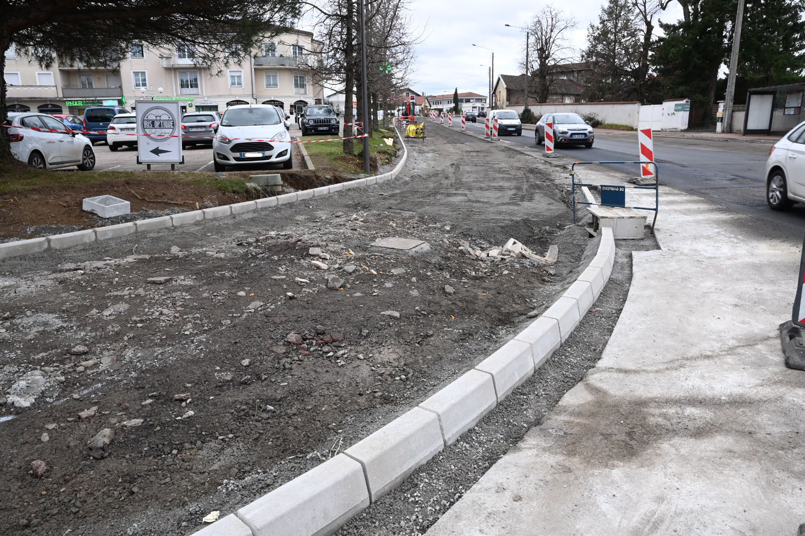 création d’une piste cyclable à Saint-Galmier