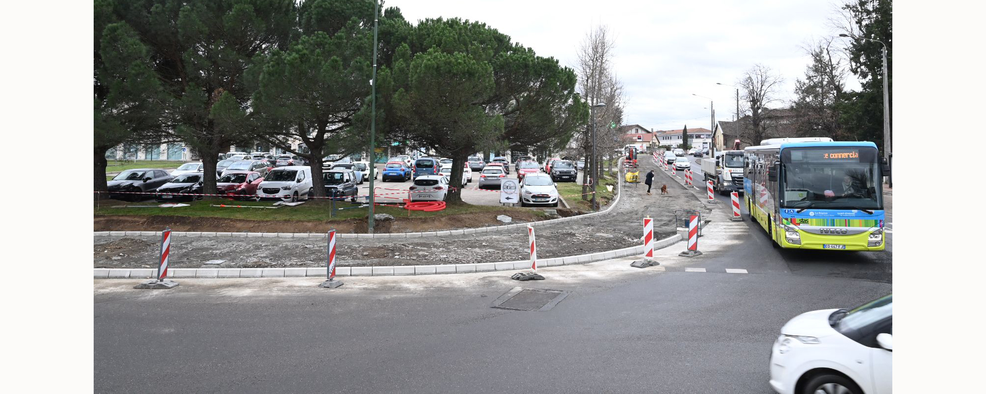 création d’une piste cyclable à Saint-Galmier