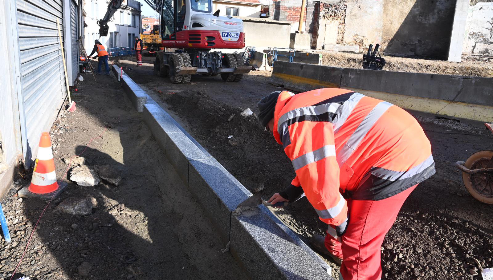 Travaux place de la Liberté - La Ricamarie