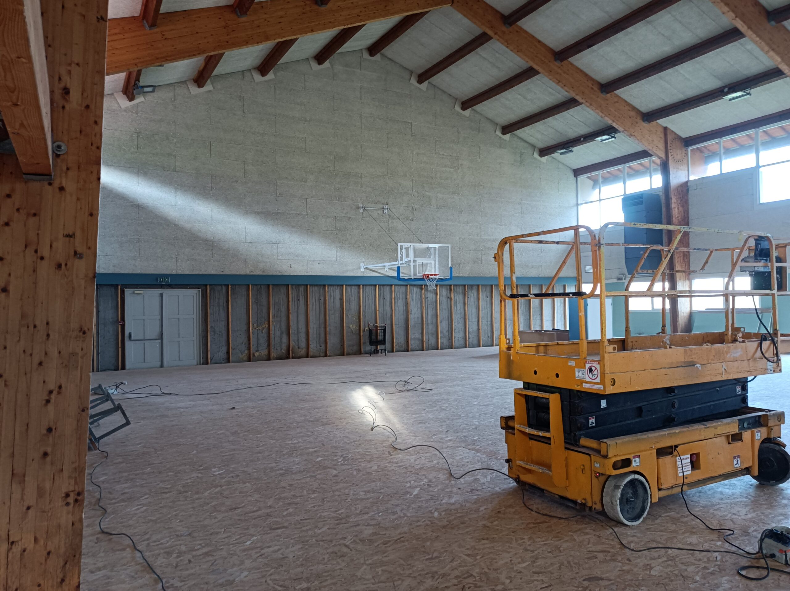 Travaux salle Poncet - Saint-Romain-en-Jarez