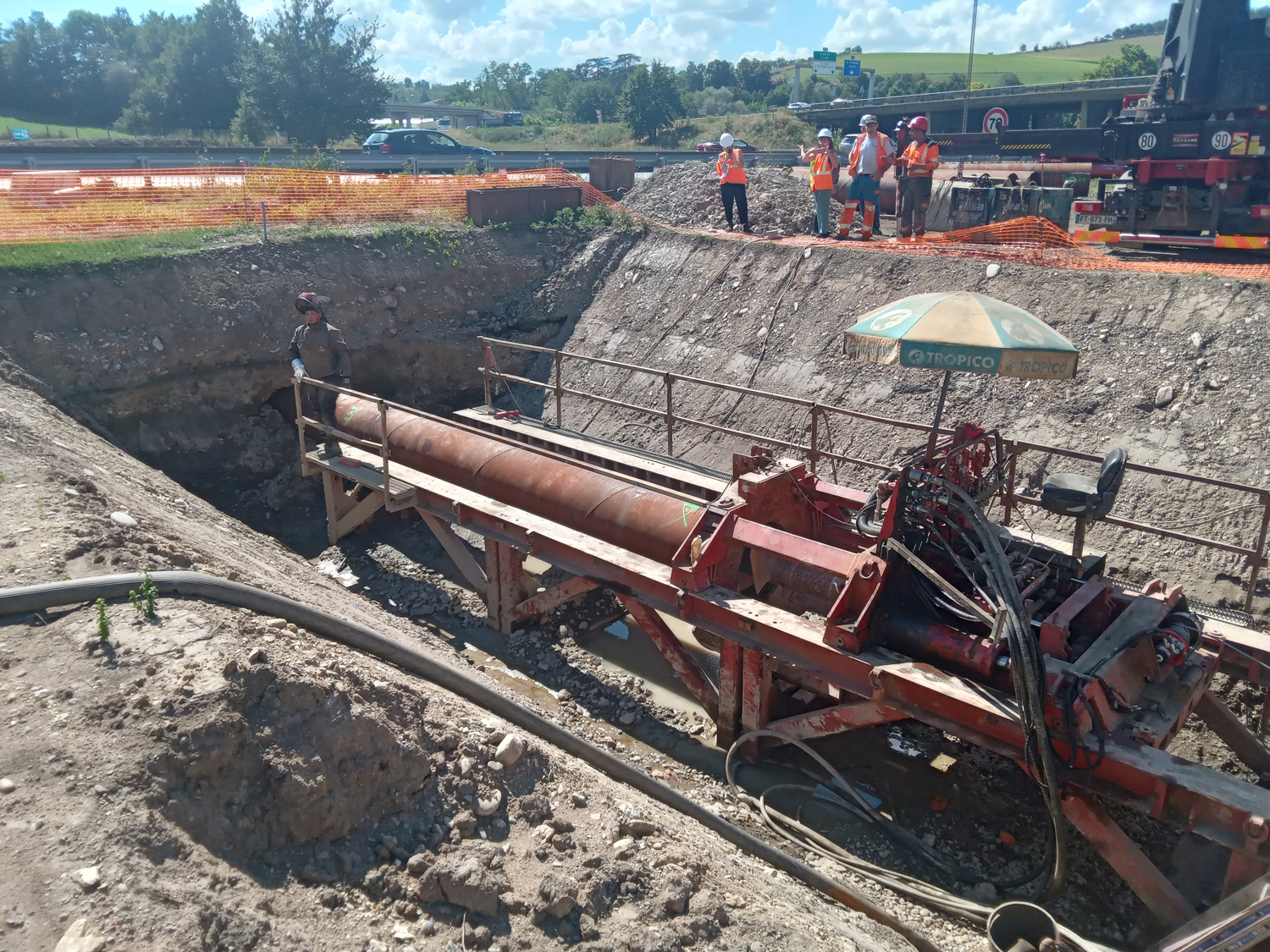 Travaux de raccordement à la station d'épuration de Furania