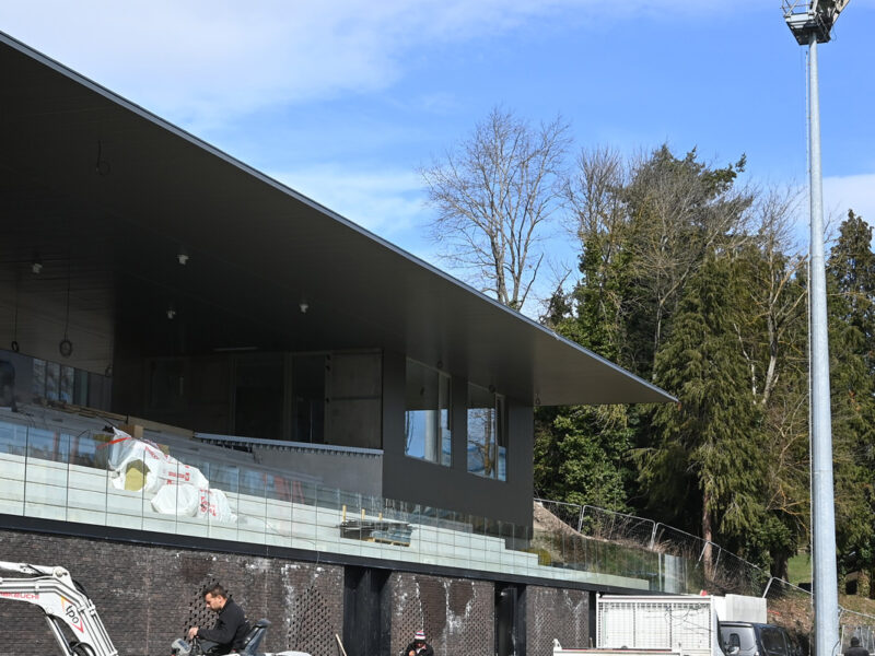 Complexe sportif en rénovation à Saint-Genest-Lerpt