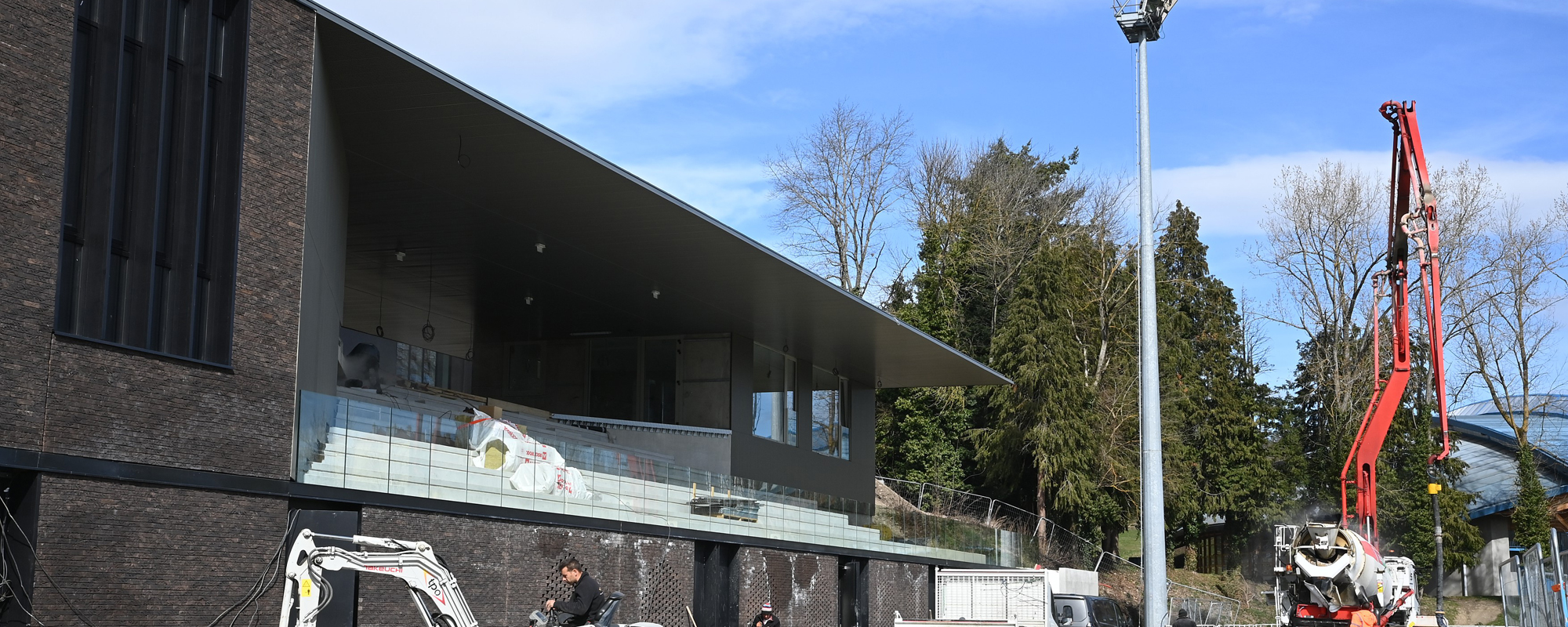 Complexe sportif en rénovation à Saint-Genest-Lerpt