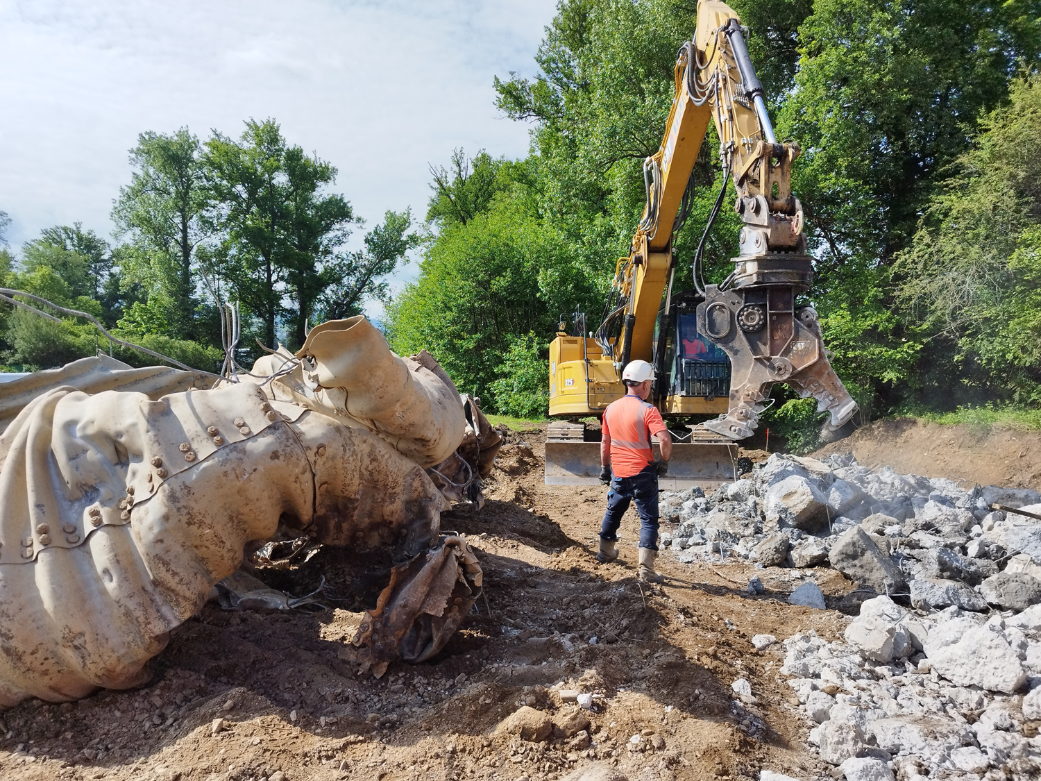 Travaux de l'Onzonnière - Sorbiers