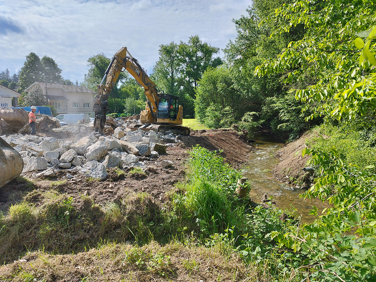Travaux de l'Onzonnière - Sorbiers