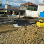 Travaux cour d'école Saint-Martin-la-Plaine