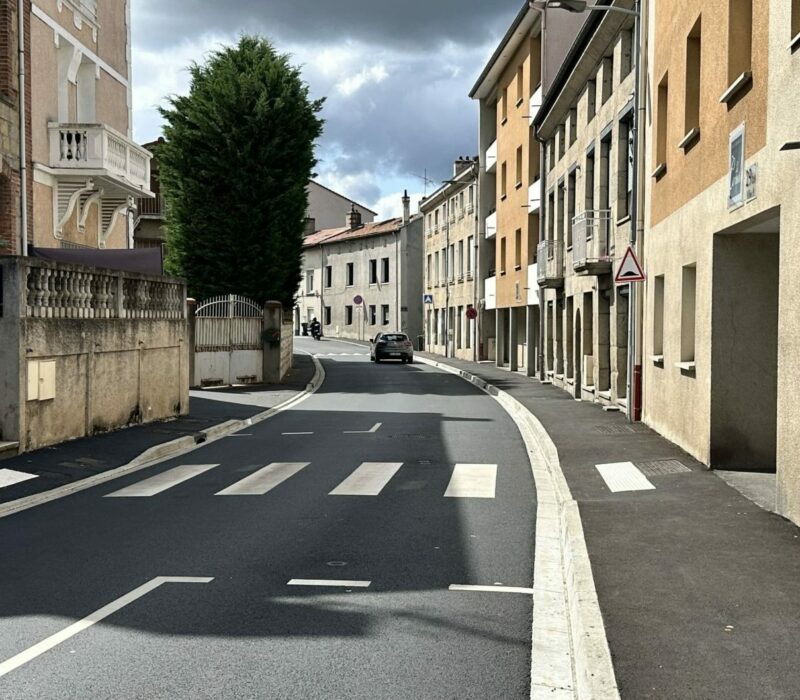 La nouvelle rue du Breuil.