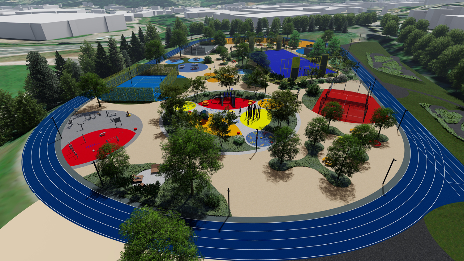 Futurs terrains de sports - Le Chambon-Feugerolles