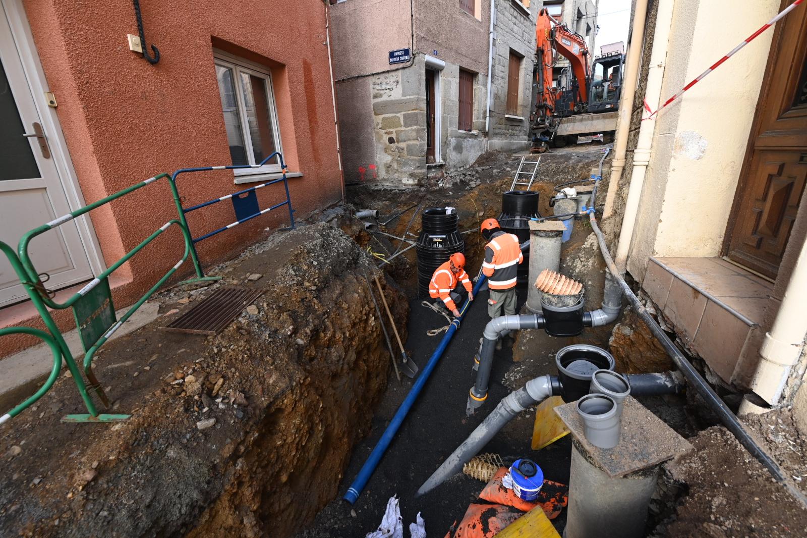 Chantier bourg - La Fouillouse