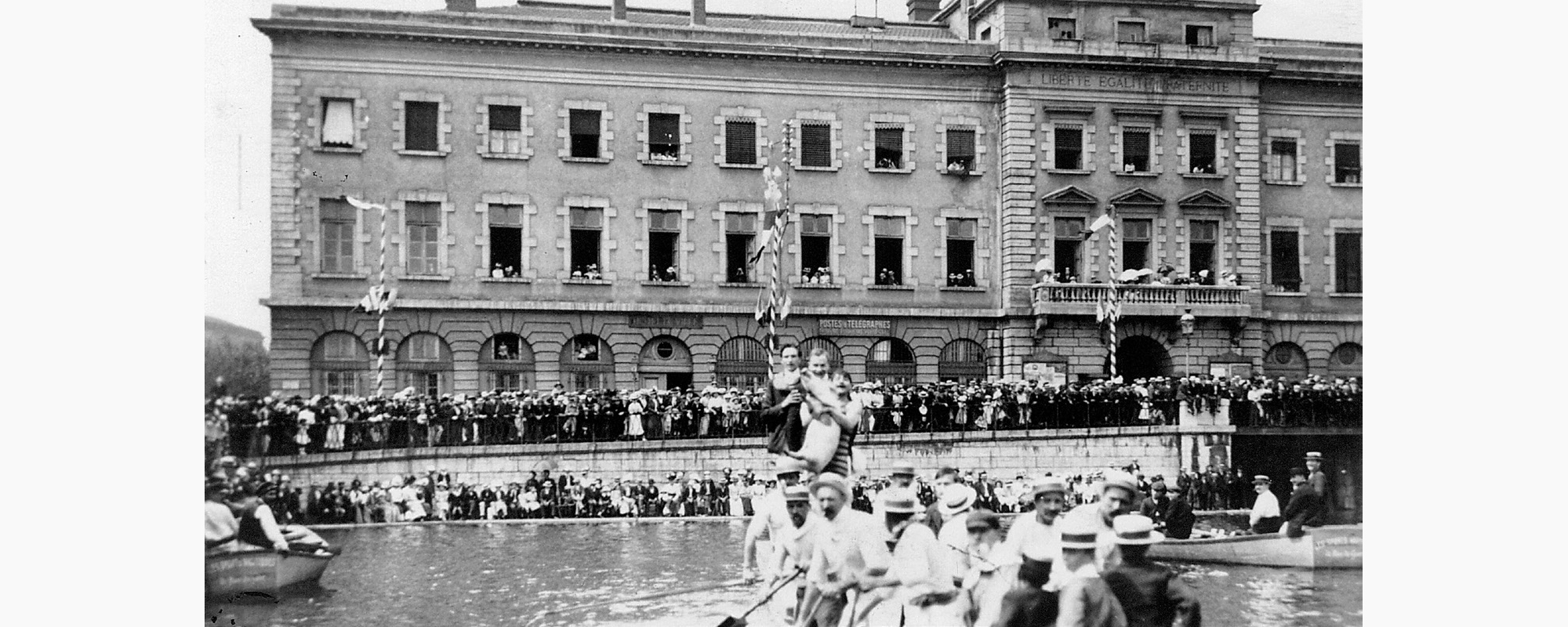 Joutes nautiques à la fin du XIXe siècle