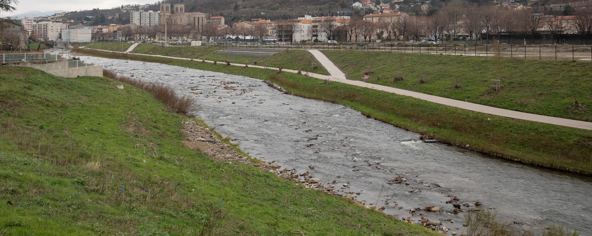 Berges du Gier aménagées à Rive-de-Gier