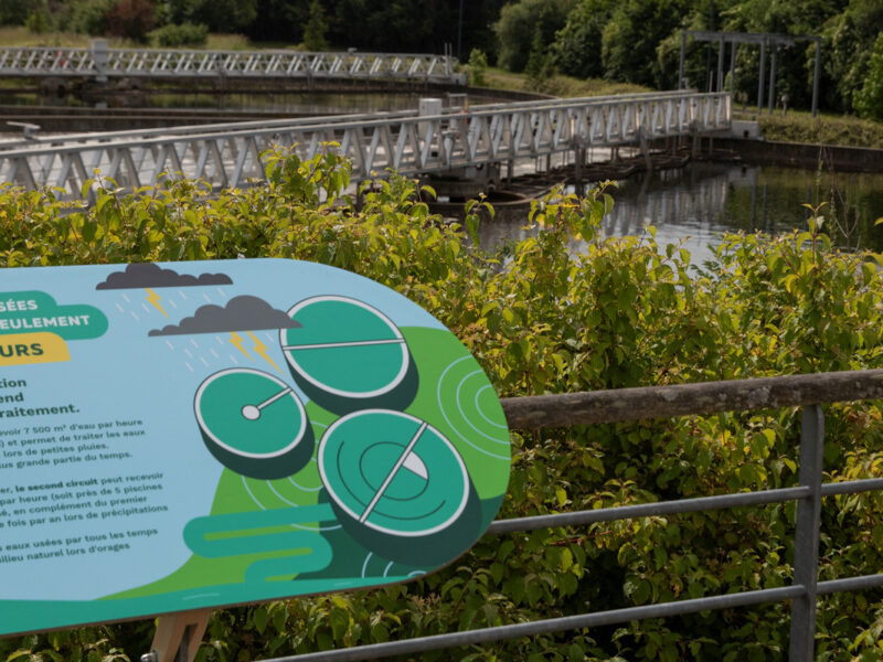 Parcours pédagogique de la station d'épuration Furania