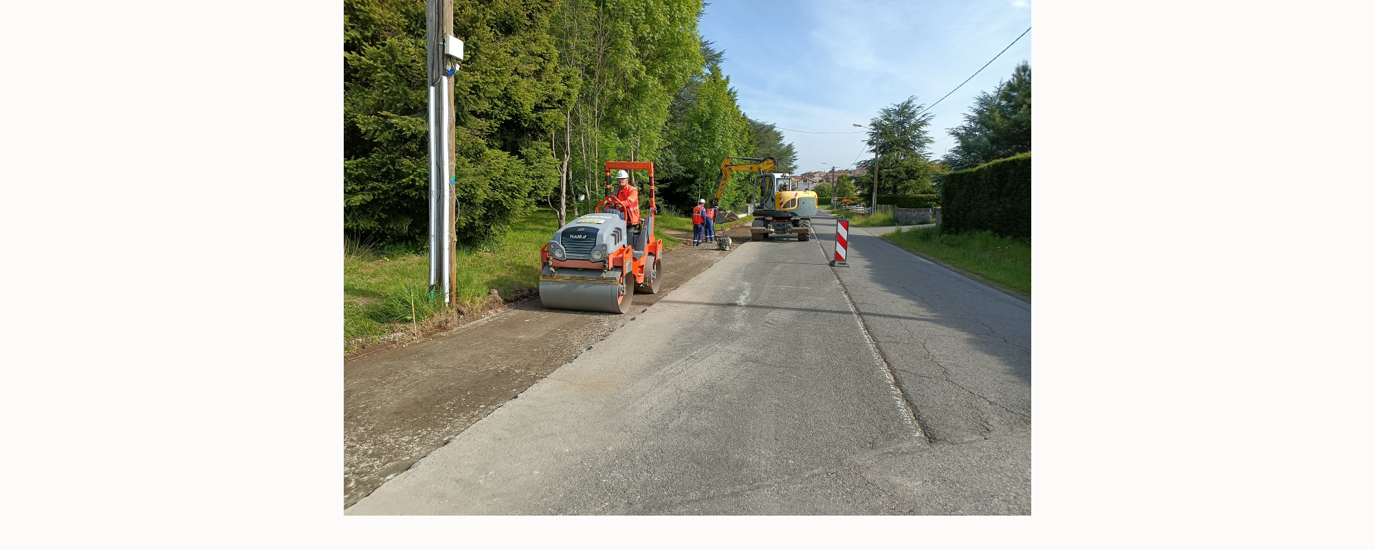 Travaux de voirie à Saint-Maurice en Gourgois
