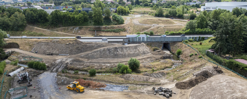 Chantier de l'échangeur de la Varizelle © N. Richard