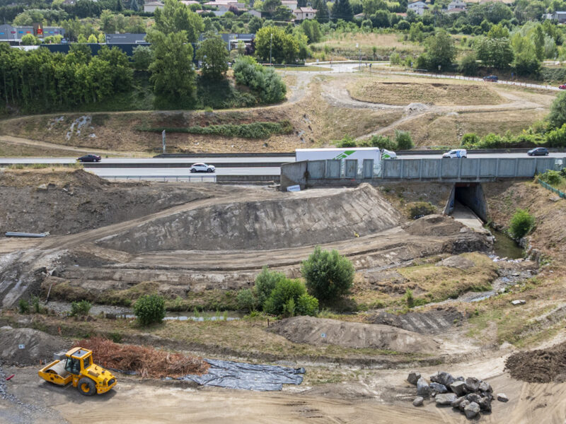 Chantier de l'échangeur de la Varizelle © N. Richard