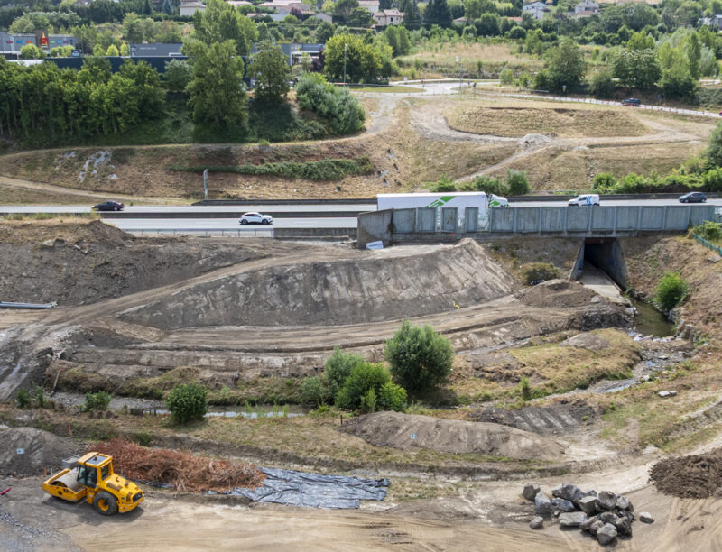 Chantier de l'échangeur de la Varizelle © N. Richard