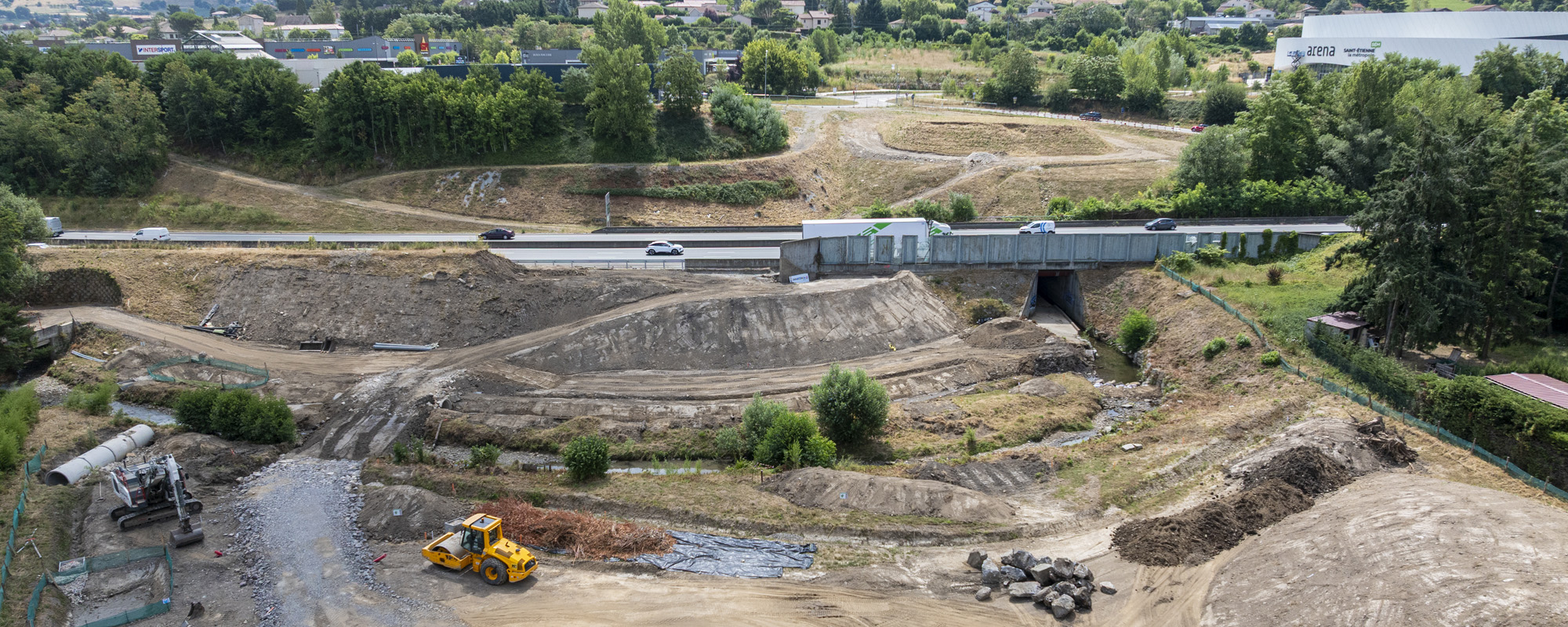 Chantier de l'échangeur de la Varizelle © N. Richard