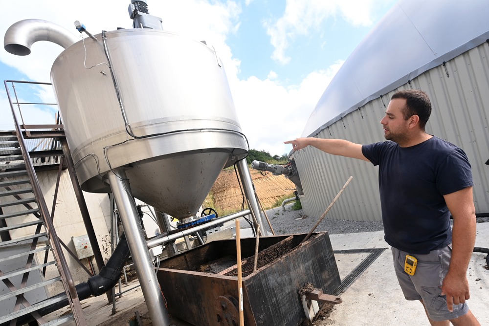 Méthaniseur pour le traitement des déchets alimentaires