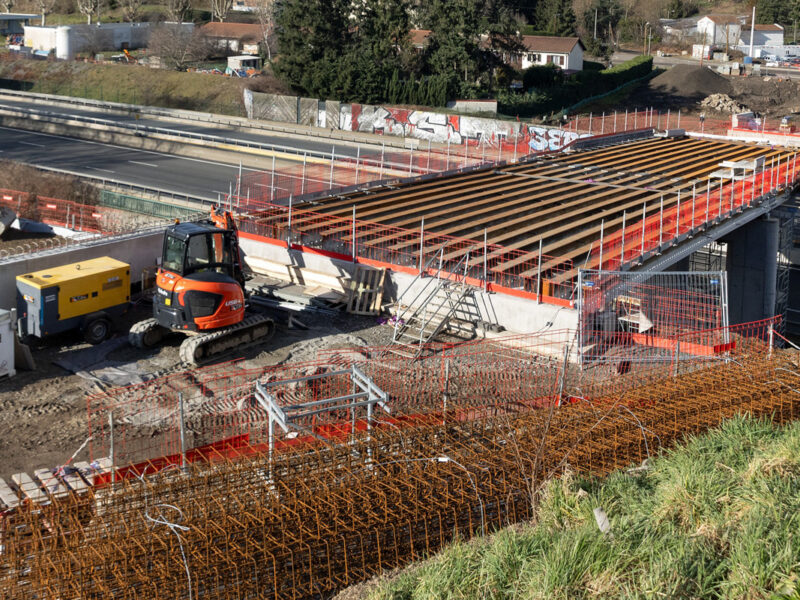 Chantier de l'échangeur de la Varizelle