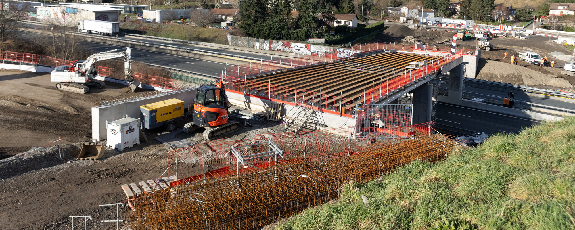 Chantier de l'échangeur de la Varizelle