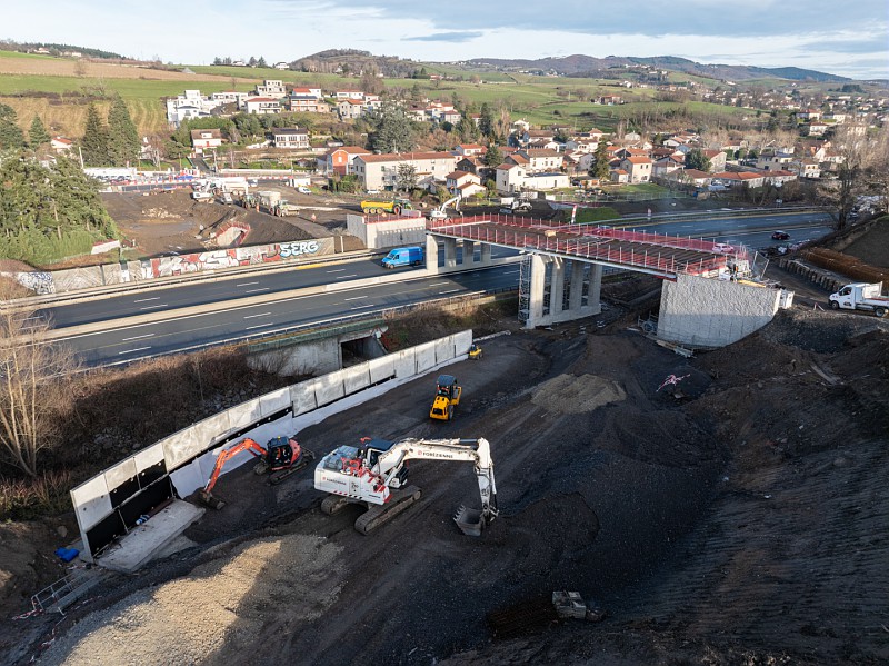 Chantier de l'échangeur de la Varizelle © Nicolas Richard / DREAL Auvergne - Rhône-Alpes