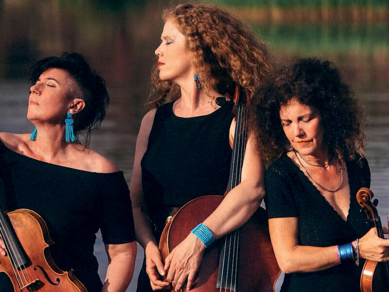 3 femmes avec des instruments de musique en main