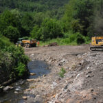 Aménagement des berges d'une rivière