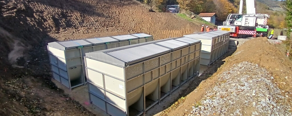 Travaux station d'épuration de Valfleury