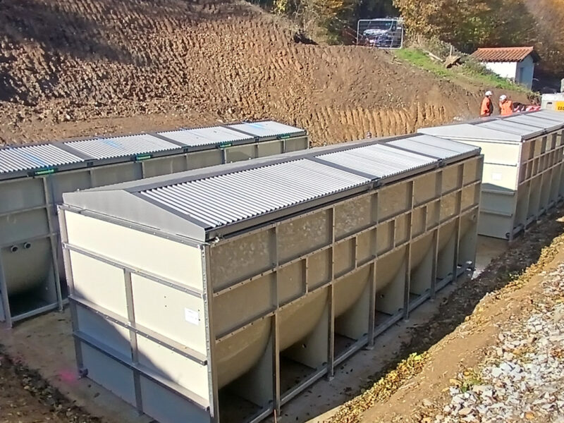 Travaux station d'épuration de Valfleury