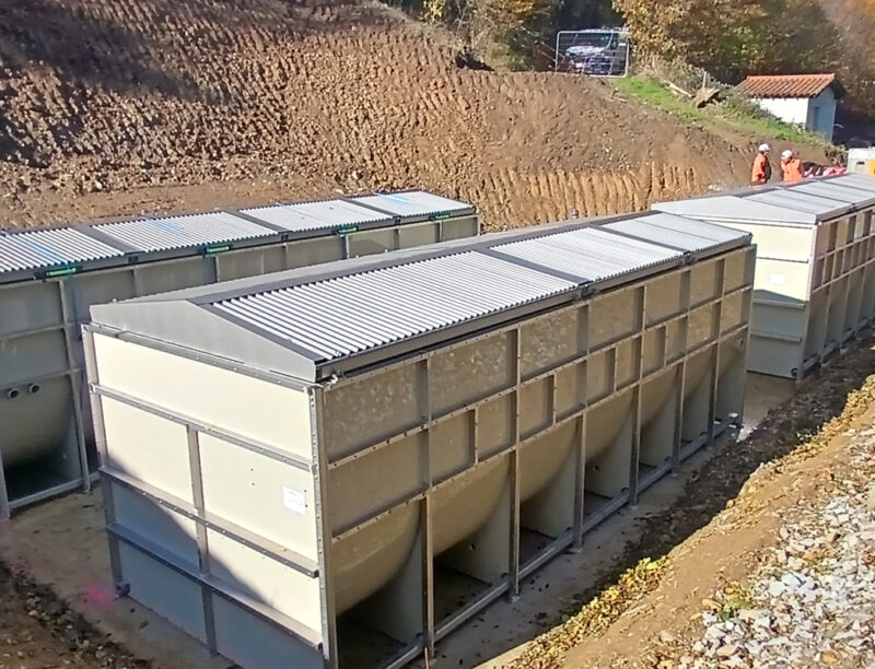 Travaux station d'épuration de Valfleury