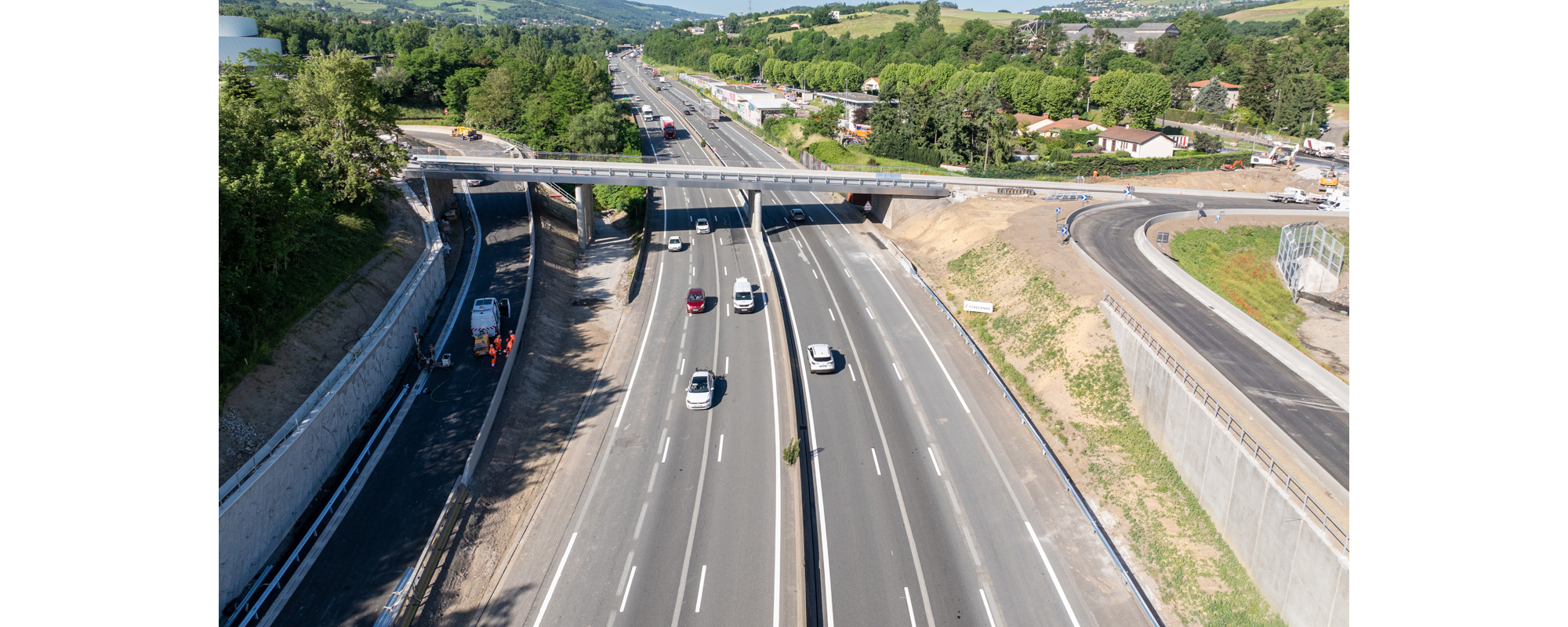 Chantier de l'échangeur de la Varizelle © Nicolas Richard / DREAL Auvergne - Rhône-Alpes