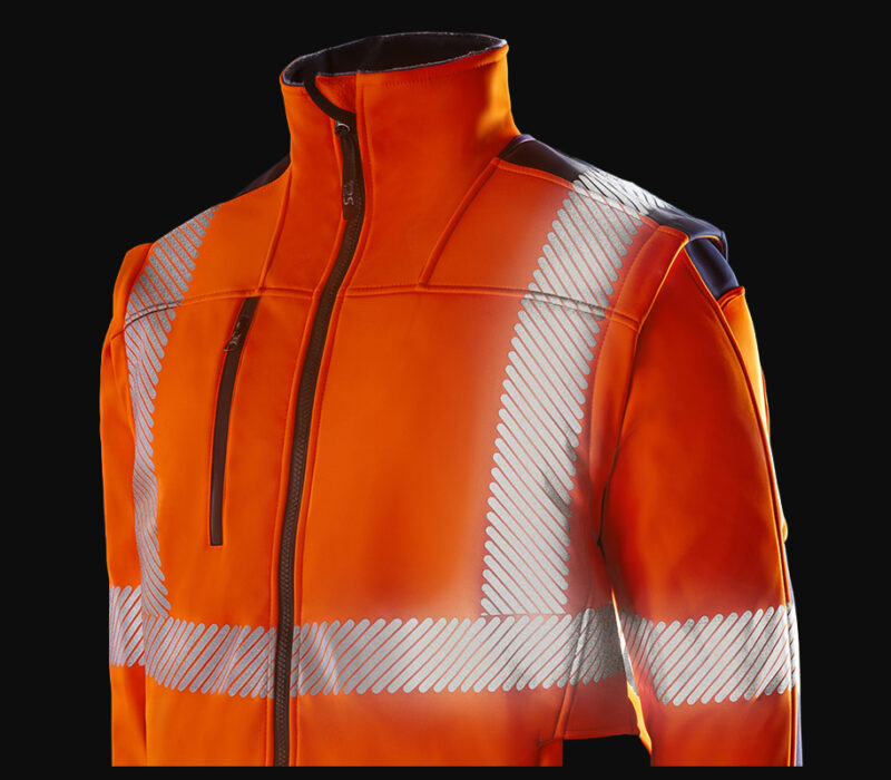 vêtement de travail orange fluo