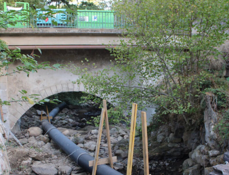 pont en travaux